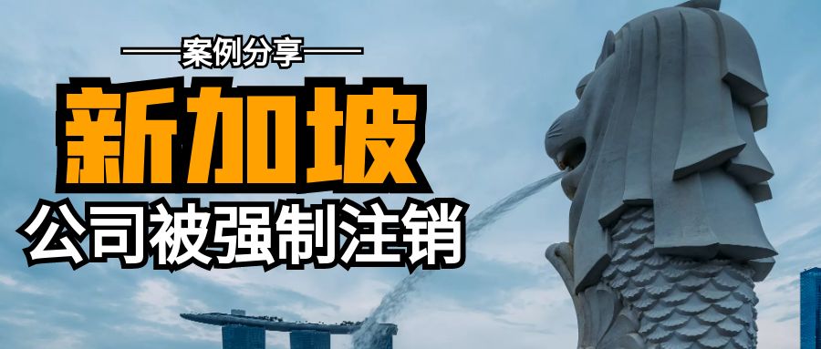 案例分享：新加坡公司年審逾期，前代理強制注銷公司！